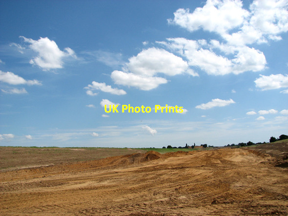 Photo 6"x4" View south-east along the NDR under construction Horsford c2016