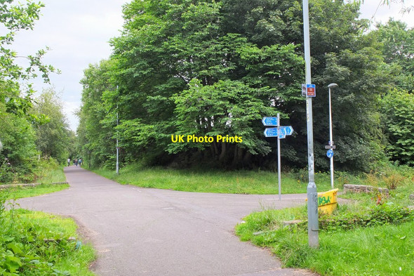 Photo 6"x4" Cyclepath junction, Trinity Edinburgh Broughton\/NT2575 c2016