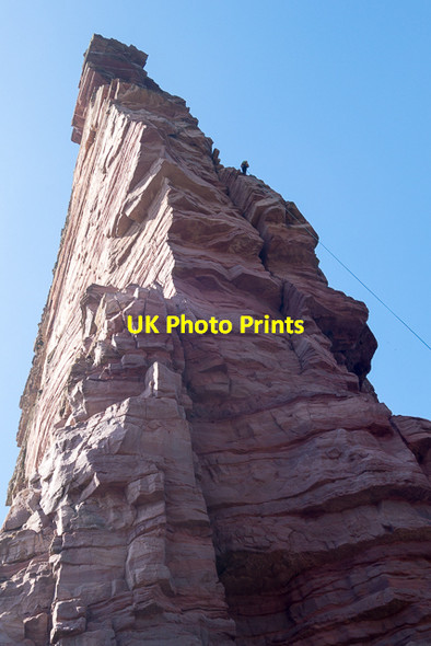 Photo 6"x4" Abseiling from the Old Man of Hoy Rackwick\/ND2099 c2016