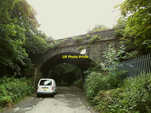 Photo 6"x4" Railway bridge over Gill Lane Yeadon c2016