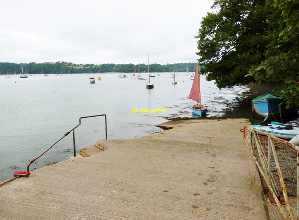 Photo 6"x4" Slipway on the River Dart at which passengers on the Dittisham Ferry disembark Dittisham c2016
