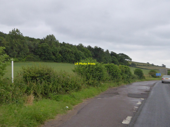 Photo 6"x4" Lay-by beside A39 west of Stantonbury Hill Marksbury c2016