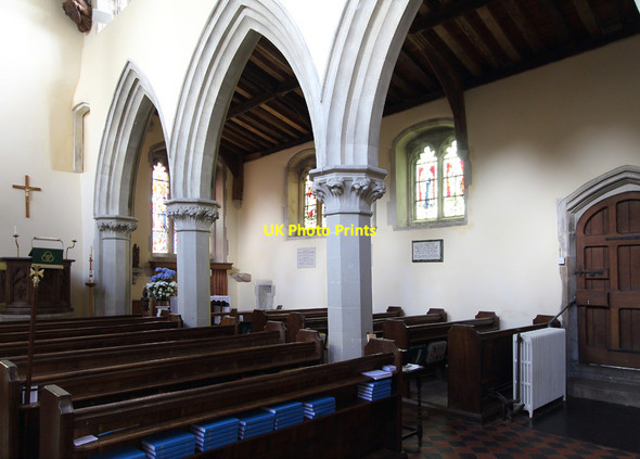 Photo 6"x4" St John the Baptist, Great Gaddesden - South arcade Great Gaddesden c2016