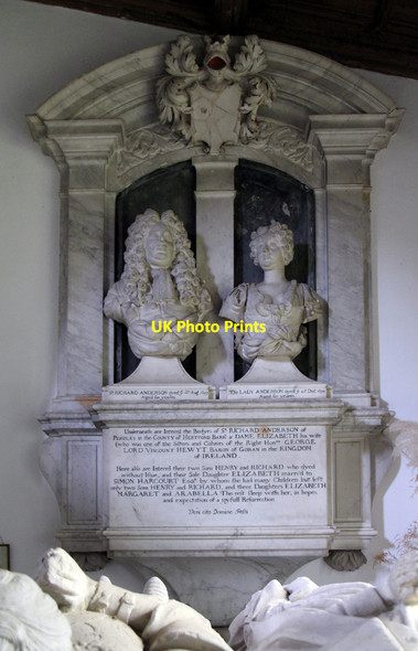 Photo 6"x4" St John the Baptist, Aldbury - Wall monument Aldbury c2016