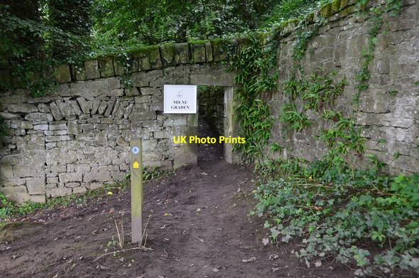 Photo 6"x4" Door in the wall, Milne Graden estate Melkington c2016