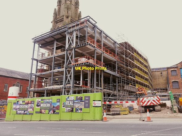 Photo 6"x4" New library under construction, Square Road, Halifax Halifax c2016