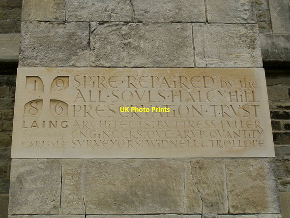 Photo 6"x4" All Souls, Haley Hill, Halifax: restoration stone Halifax c2016