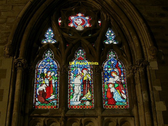 Photo 6"x4" All Souls, Haley Hill, Halifax: baptism window Halifax c2016