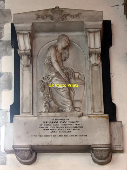 Photo 6"x4" St Peter & St Paul, Tring - Wall monument Tring c2016