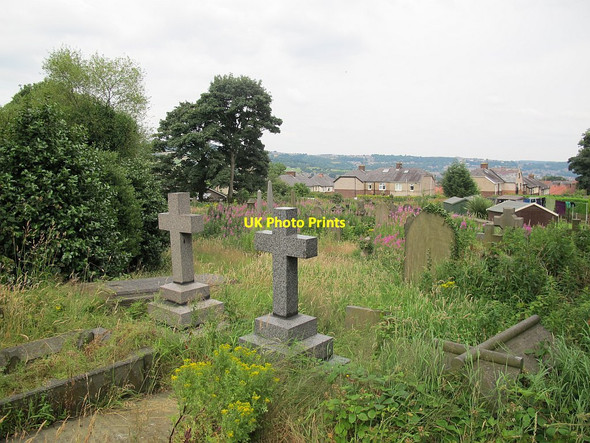 Photo 6"x4" St Peter's, Sowerby: churchyard Sowerby Bridge c2016