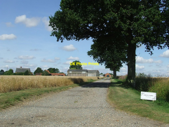 Photo 6"x4" Entrance To Grove Farm Chediston Green c2016