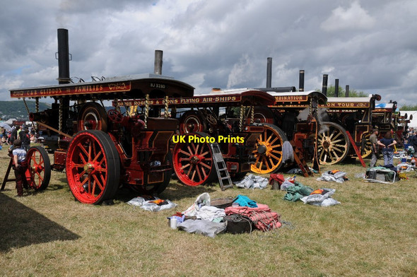 Photo 6"x4" Traction engines at Welland Steam Rally Hook Bank c2016