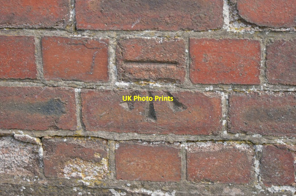 Photo 6"x4" Cut mark on Goostrey Station overbridgebridge Twemlow Green c2016