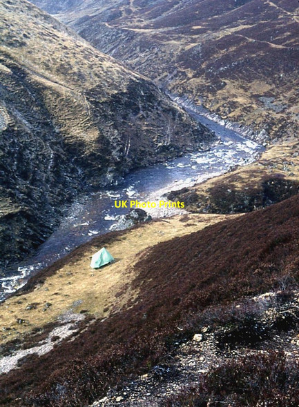 Photo 6"x4" Allt F\u00c3\u00a8ith L\u00c3\u00a0ir joining the Tilt Falls of Tarf c1977