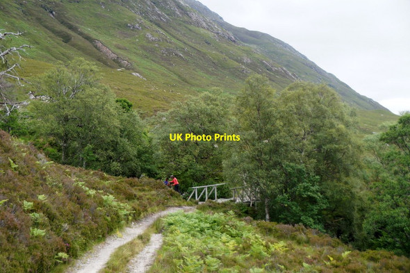 Photo 6"x4" Bridge over Allt Coire Leachavie, Glen Affric Allt Coulavie c2016