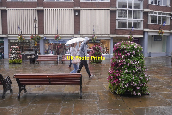 Photo 6"x4" Wet day in Salop Shrewsbury c2016