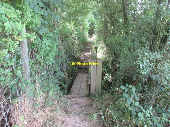 Photo 6"x4" Footbridge on the path from Carlton towards Gildingwells Wallingwells c2016