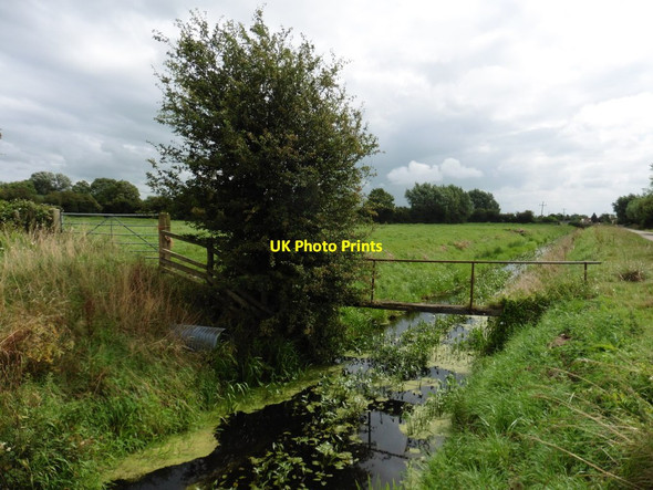 Photo 6"x4" Footbridge on Shipham Rhyne Ashton\/ST4149 c2016