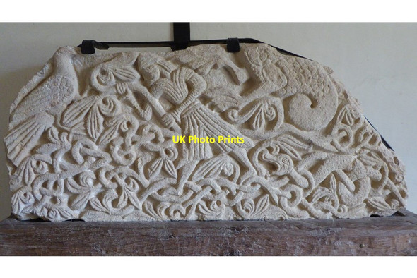 Photo 6"x4" Tympanum in All Saints church, Billesley Billesley\/SP1456 c2016