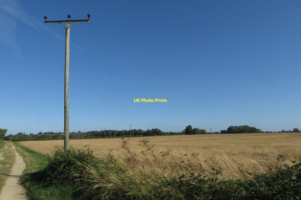 Photo 6"x4" Electricity over the field North End\/SP7027 c2016