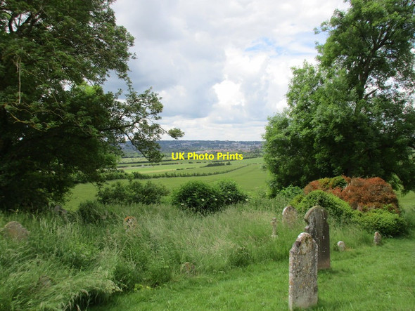 Photo 6"x4" View from the churchyard, Chilcomb Winchester c2016