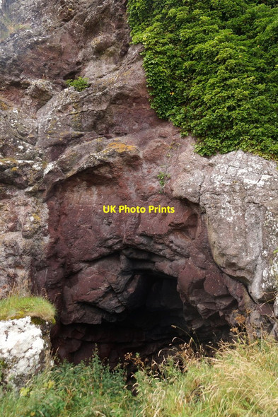 Photo 6"x4" St Baldred's Cave, Seacliff Blackdykes\/NT5883 c2016