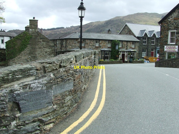 Photo 6"x4" Old Milestones Beddgelert c2016