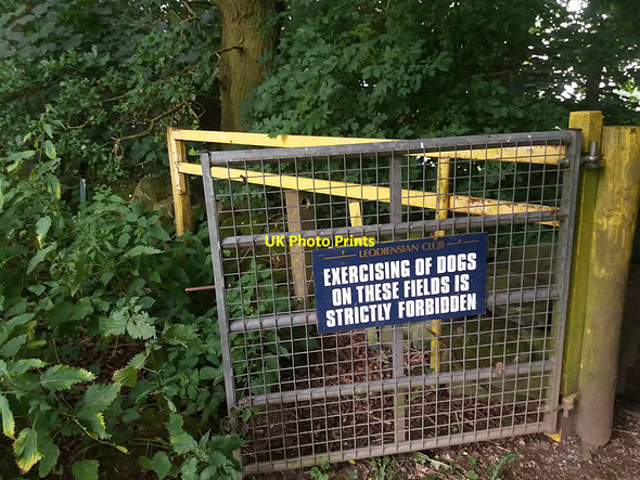 Photo 6"x4" No dogs on the rugby pitch! Alwoodley Park c2016