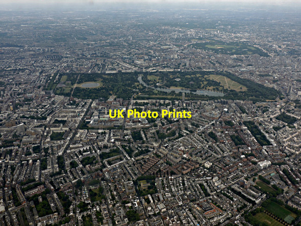 Photo 6"x4" Chelsea and Hyde Park from the air Westminster c2016