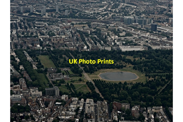 Photo 6"x4" Kensington Palace and Kensington Gardens from the air Kensington\/TQ2579 c2016 P1
