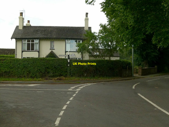 Photo 6"x4" Road junction at the Harrington Arms, Gawsworth Gawsworth c2016