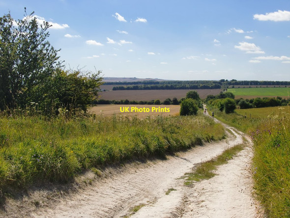 Photo 6"x4" The Ridgeway west of Uffington Castle Woolstone\/SU2987 c2016
