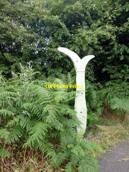 Photo 6"x4" Millennium Milepost near Riccall Riccall c2016