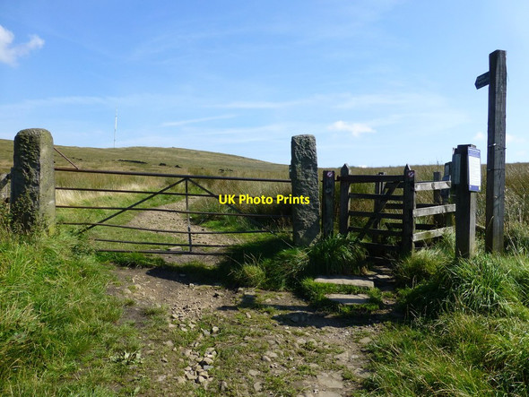 Photo 6"x4" The sign for the path across Wilder's Moor on Belmont Road Horwich c2016