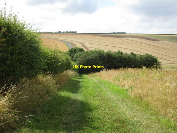 Photo 6"x4" Bridleway dropping into Old Dale West Heslerton c2016