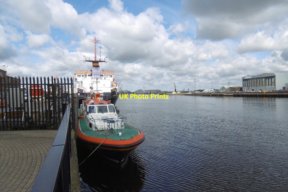 Photo 6"x4" Middlesbrough Reach Port Clarence c2016
