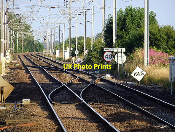 Photo 6"x4" A facing crossover - Chathill Junction Chathill\/NU1826 c2016