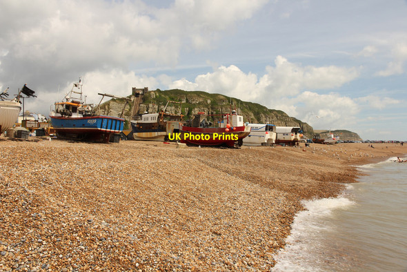 Photo 6"x4" Old Town beach Hastings\/TQ8110 c2016