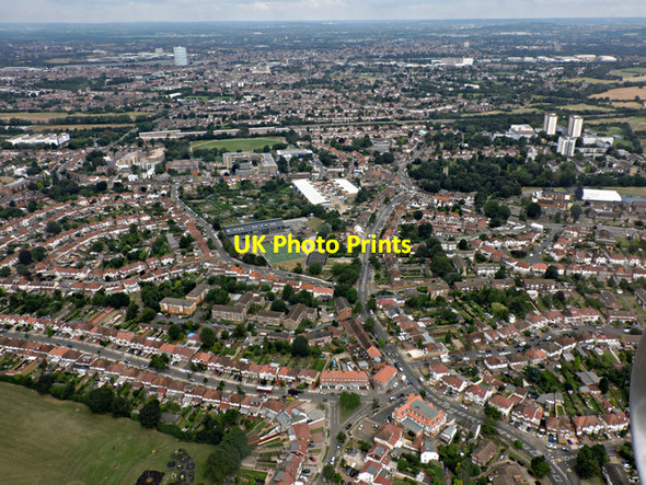 Photo 6"x4" Heston from the air Hounslow c2016
