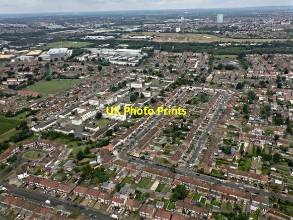 Photo 6"x4" Heston from the air Cranford\/TQ1076 c2016