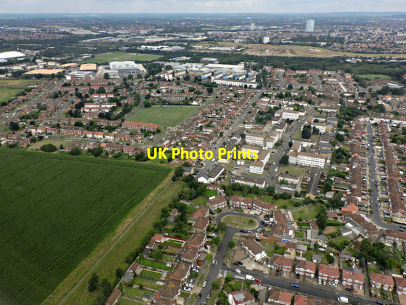 Photo 6"x4" West Hounslow from the air Cranford\/TQ1076 c2016