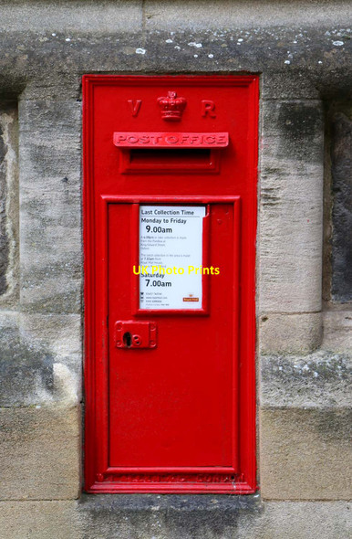 Photo 6"x4" Victorian postbox in Merton Street Oxford\/SP5106 c2016