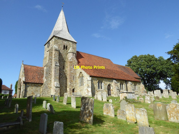 Photo 6"x4" Burwash church Burwash c2016