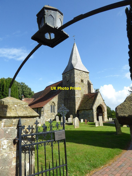 Photo 6"x4" Burwash church Burwash c2016 P1