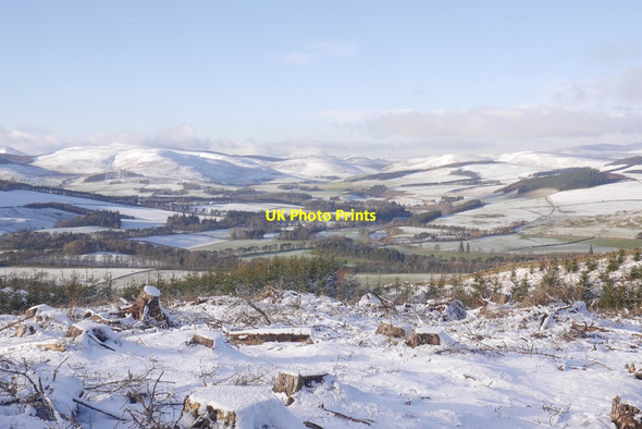 Photo 6"x4" Tweeddale from Cademuir Hill Peebles\/NT2540 c2016
