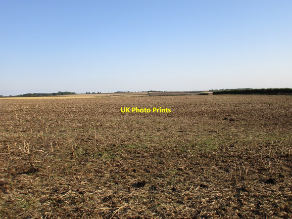 Photo 6"x4" Stubble field above Binbrook Binbrook c2016