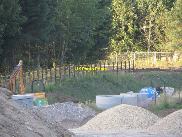 Photo 6"x4" Fence along the top Chilton\/SU4885 c2016