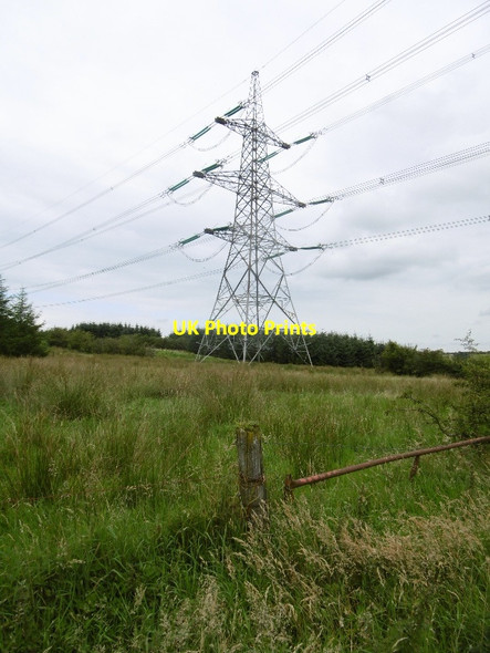 Photo 6"x4" Power line east of Stewarton Stewarton\/NS4246 c2016