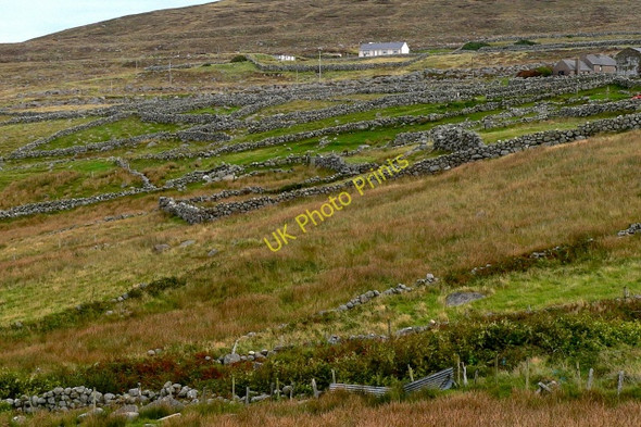 Photo 6"x4" Brinlack - Hillside with stone walls Brinlack c2005