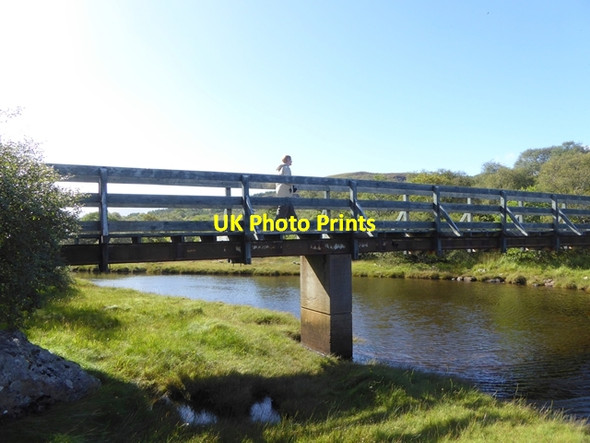 Photo 6"x4" Footbridge over the Rhian Burn Tongue\/NC5956 c2016